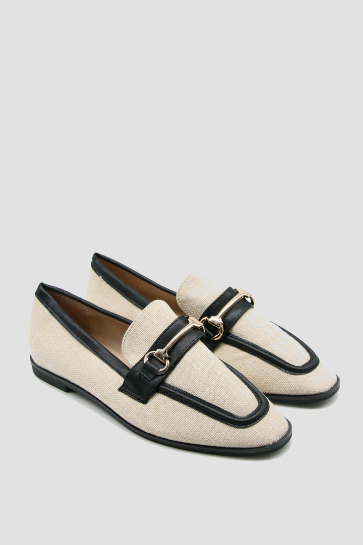 MOCASSIN PLAT - NOIR