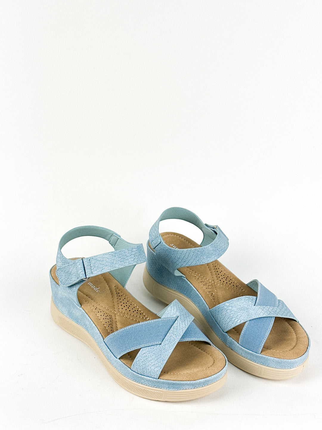 SANDALES CONFORT - BLEU