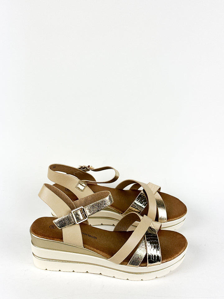 SANDALES ASHLEY - GOLD