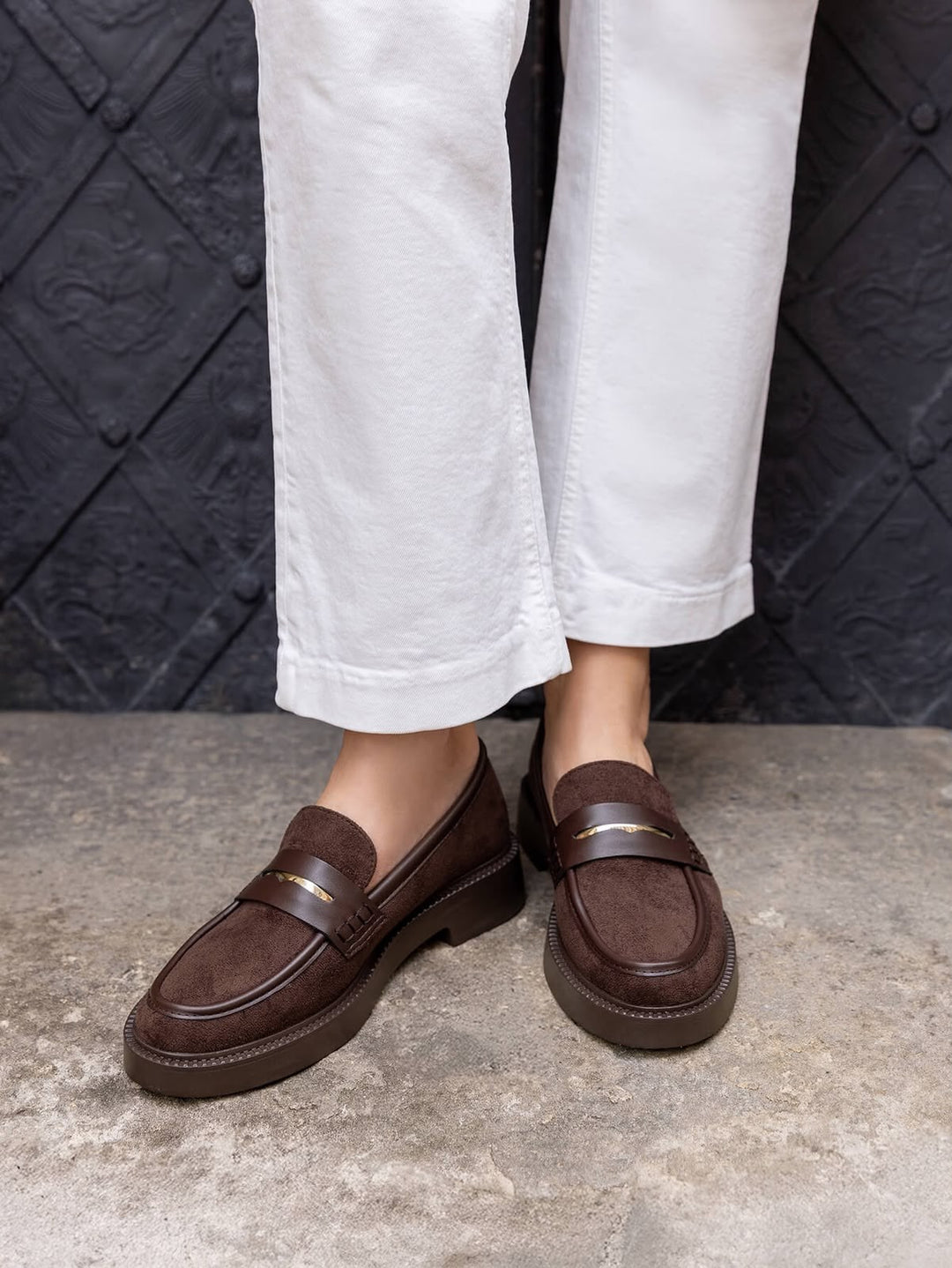 Mocassin Plateforme - BROWN