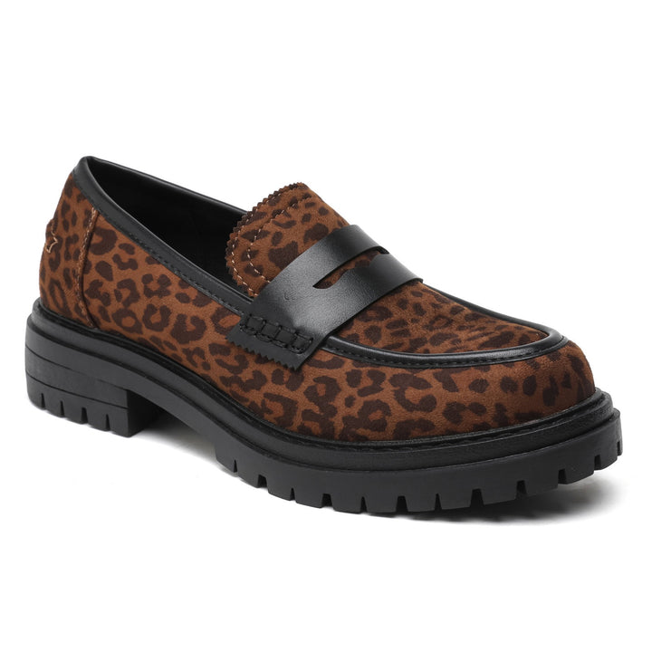 MOCASSINS DAIM - LEOPARD