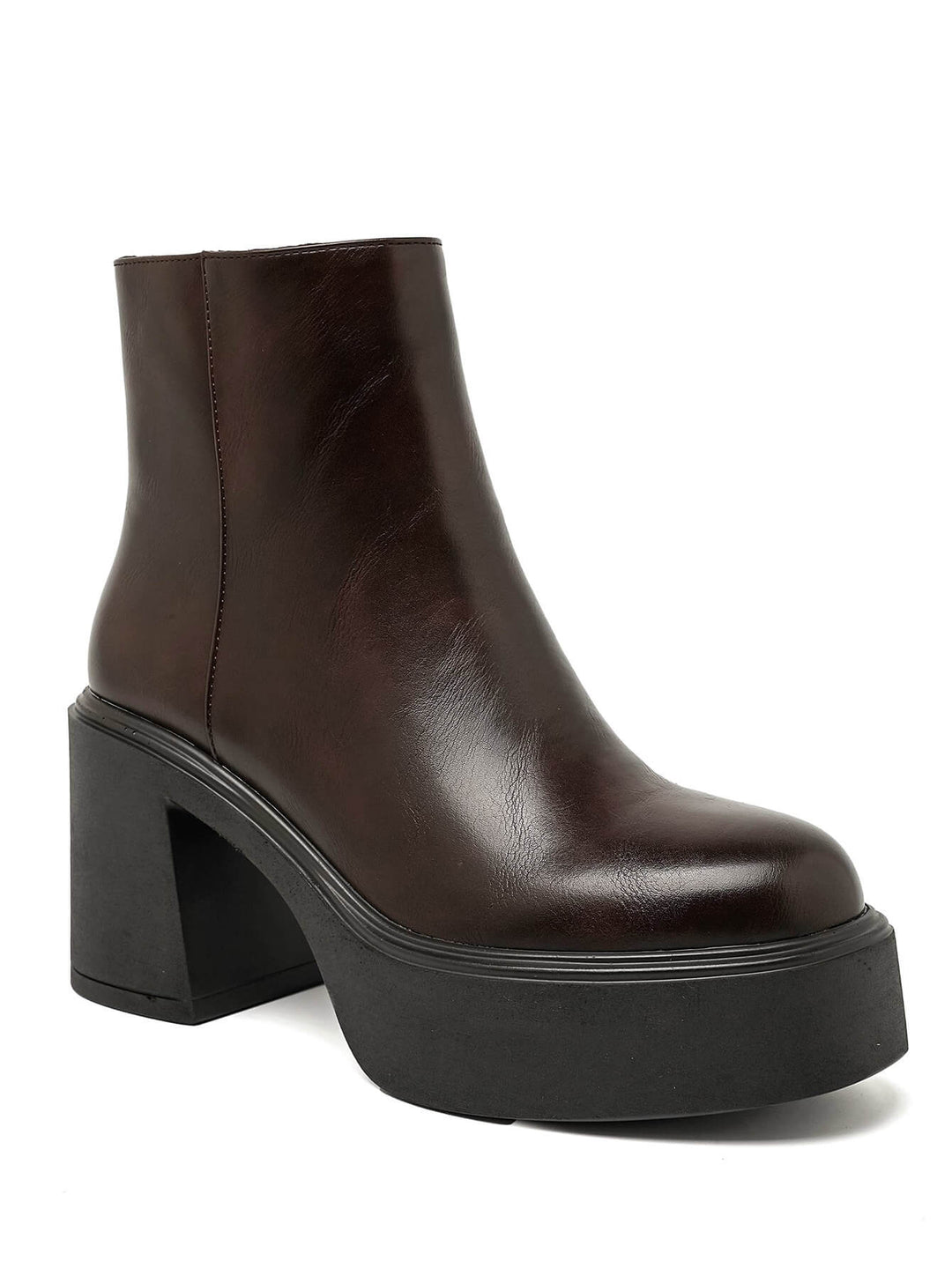 Bottine Plateforme - BROWN