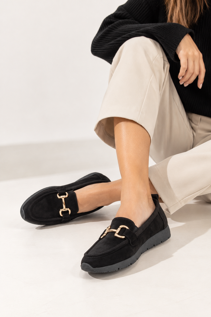 Mocassin Plateforme - NOIR