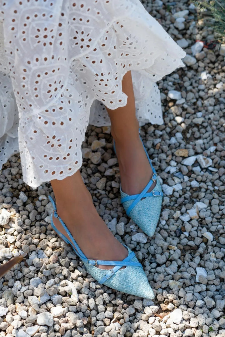 ESCARPINS BALI - BLEU CIEL