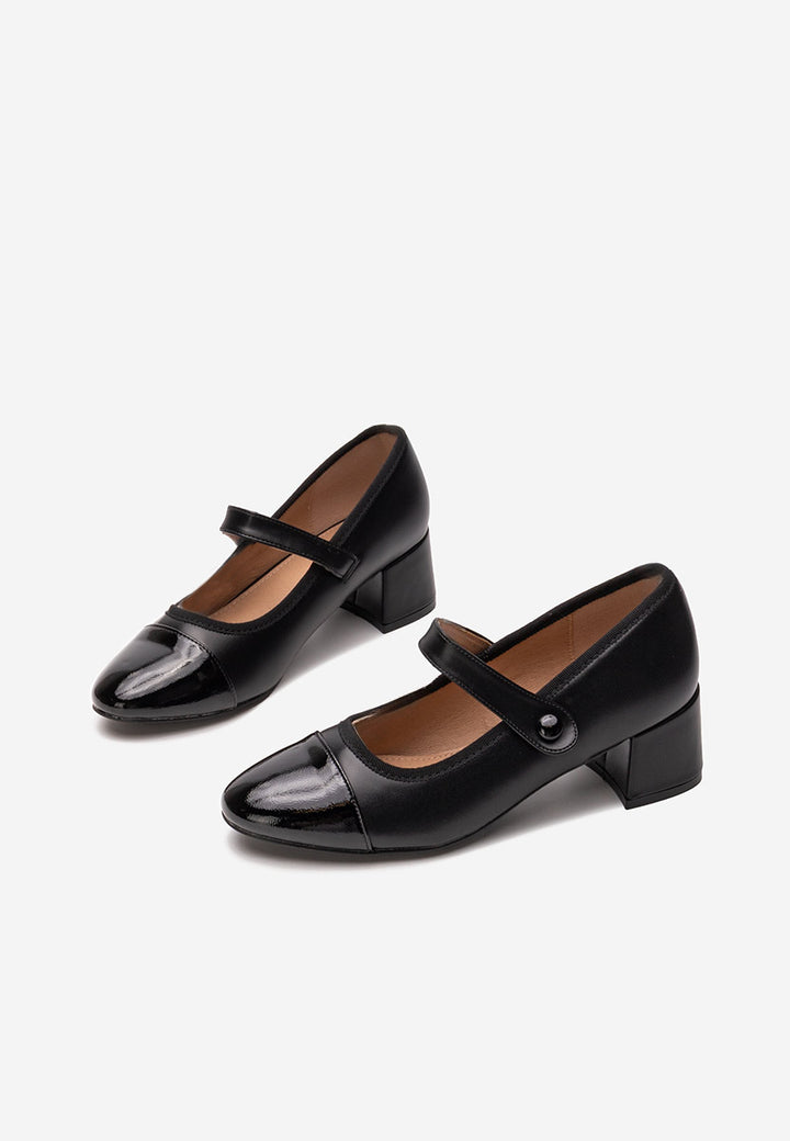 ESCARPINS MI TALON - NOIR