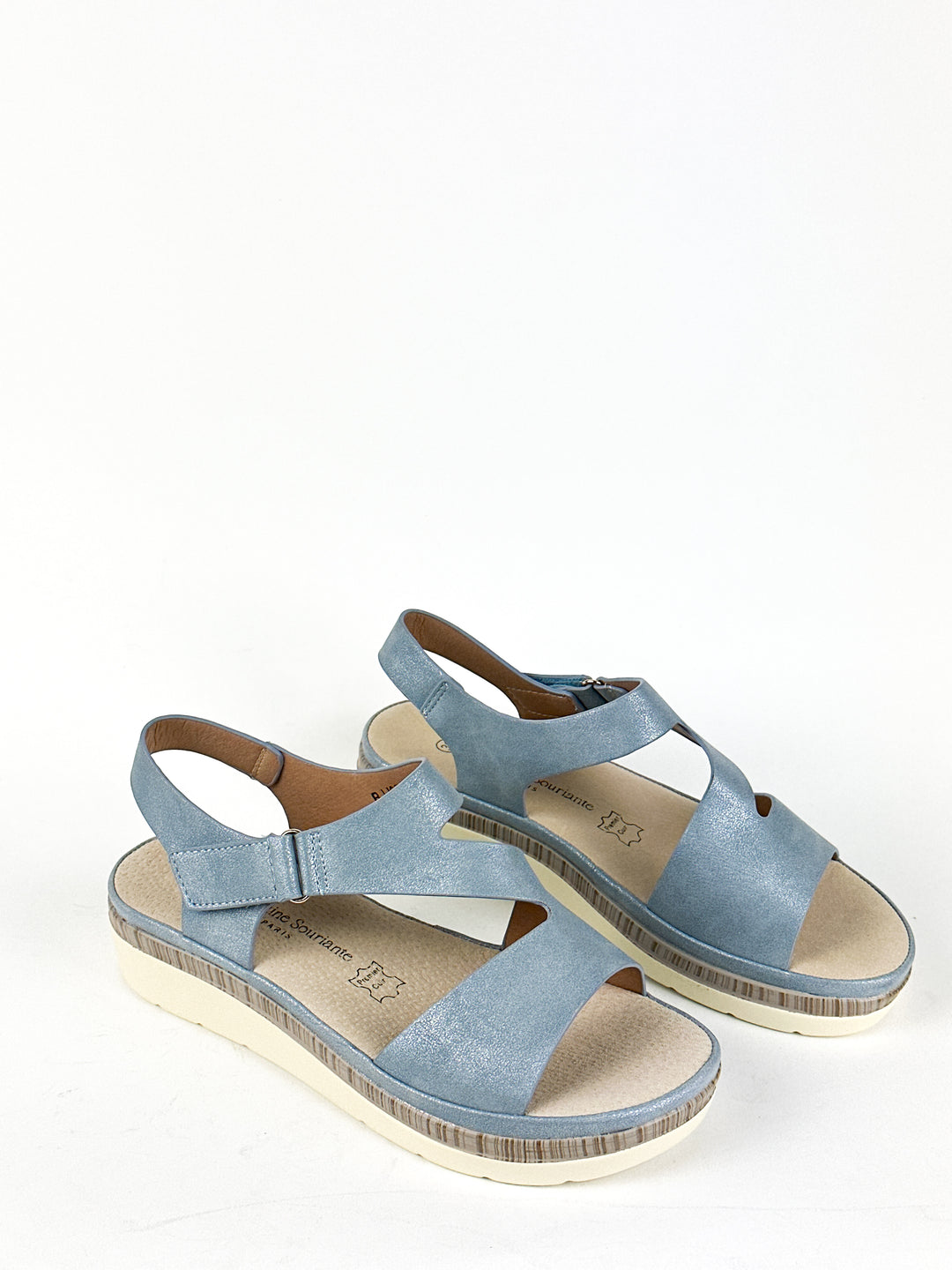 SANDALES CONFORT - BLEU