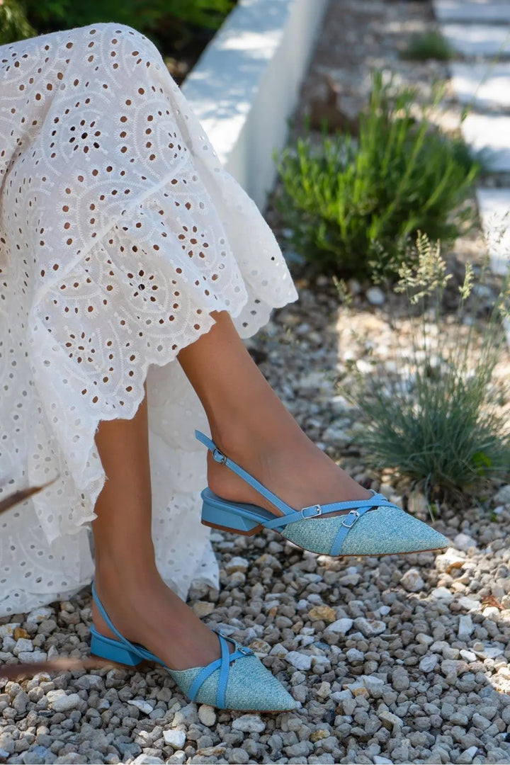 ESCARPINS BALI - BLEU CIEL