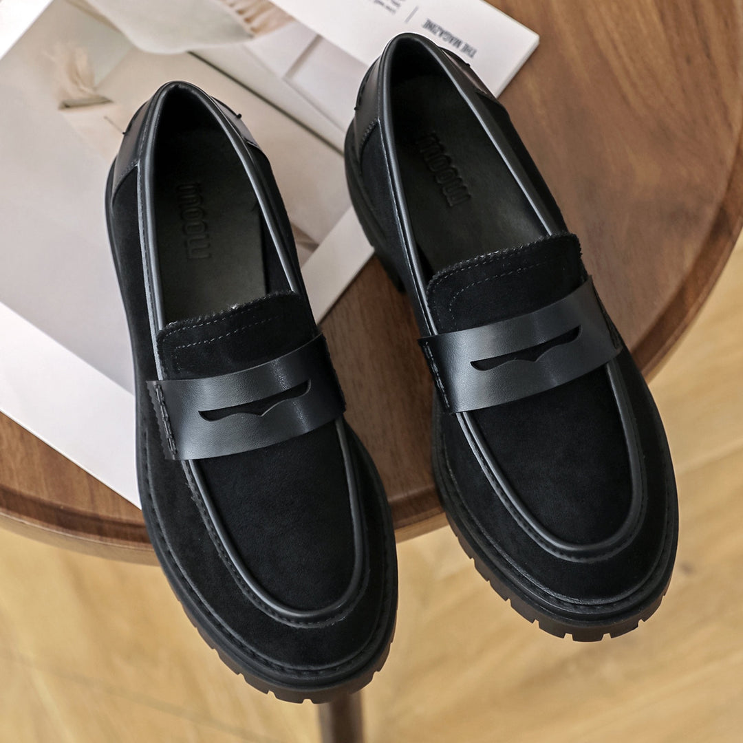 MOCASSINS DAIM - NOIR
