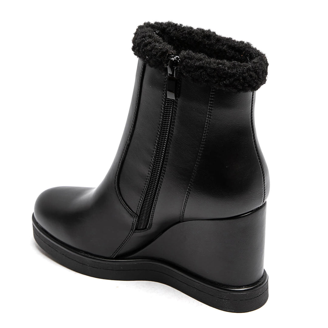 Bottines compensées - NOIR