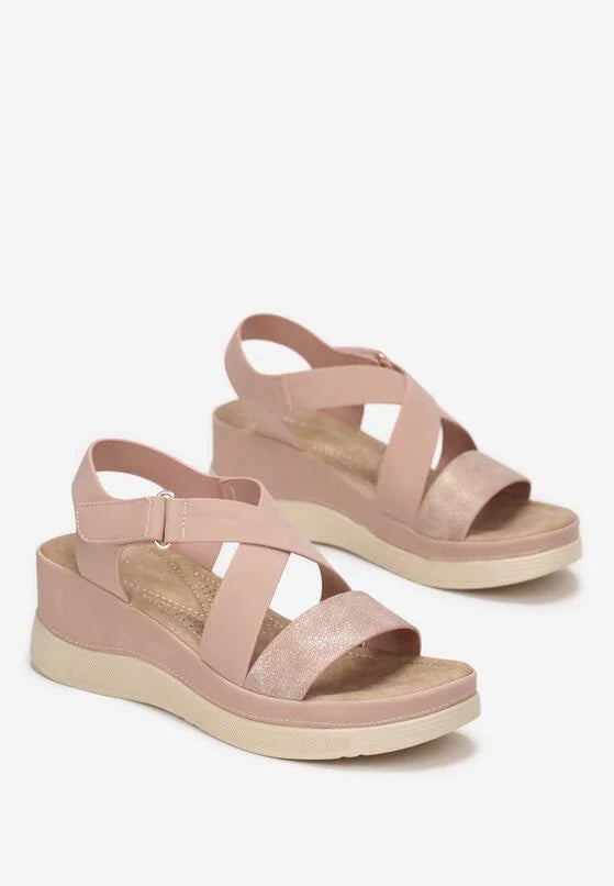 SANDALES CONFORT - ROSE