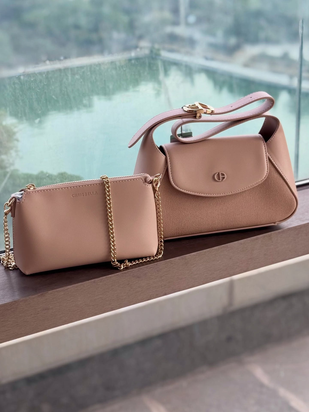 Sac porté épaule - Blanc cassé