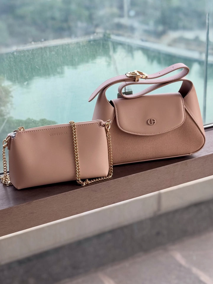 Sac porté épaule - Blanc cassé