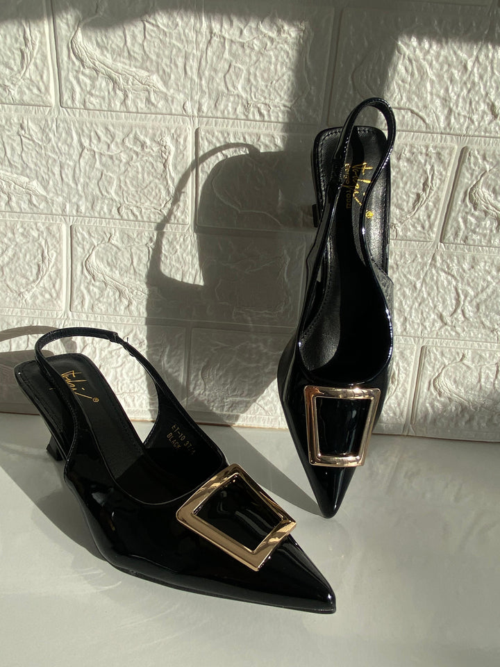 ESCARPINS VERNIS - NOIR