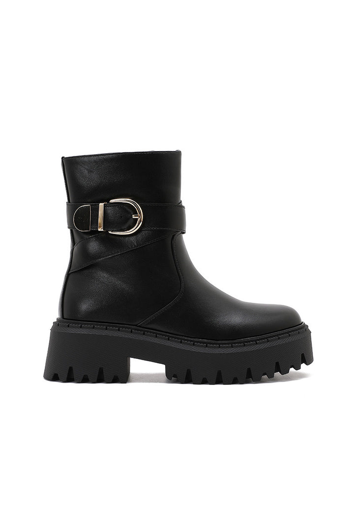 Bottines à boucle - NOIR