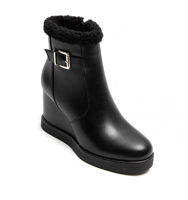 Bottines compensées - NOIR