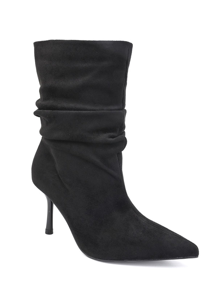 Botte Daim Froncée - NOIR