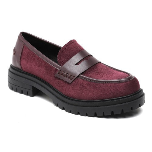 MOCASSINS DAIM - BORDEAUX