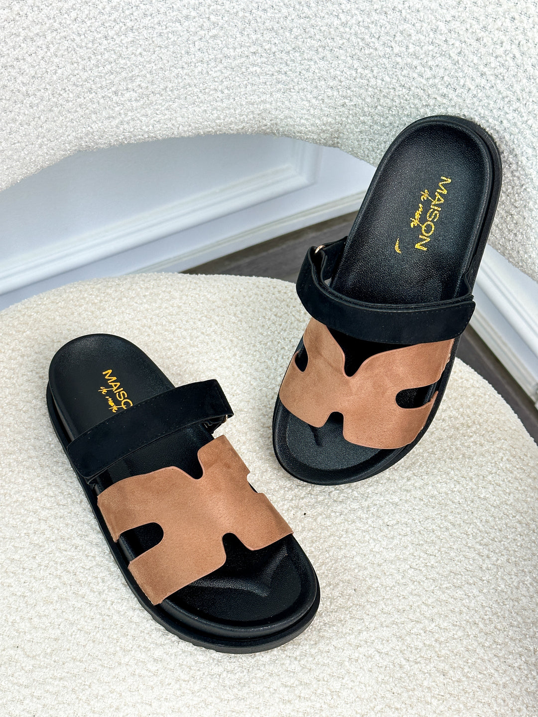 Sandales chypre - Noir/Khaki