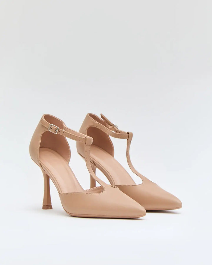 ESCARPINS A TALONS - BEIGE