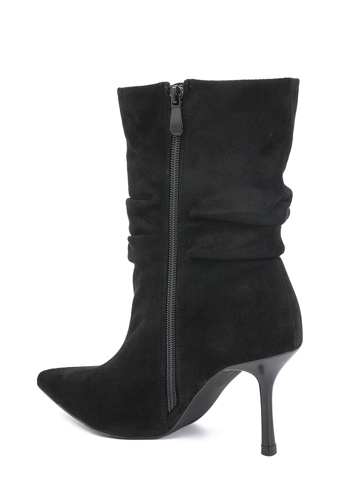 Botte Daim Froncée - NOIR