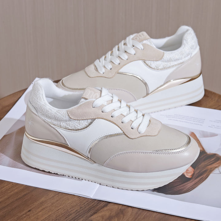 BASKETS COMPENSÉES - Beige