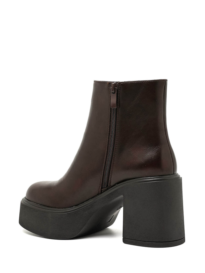 Bottine Plateforme - BROWN