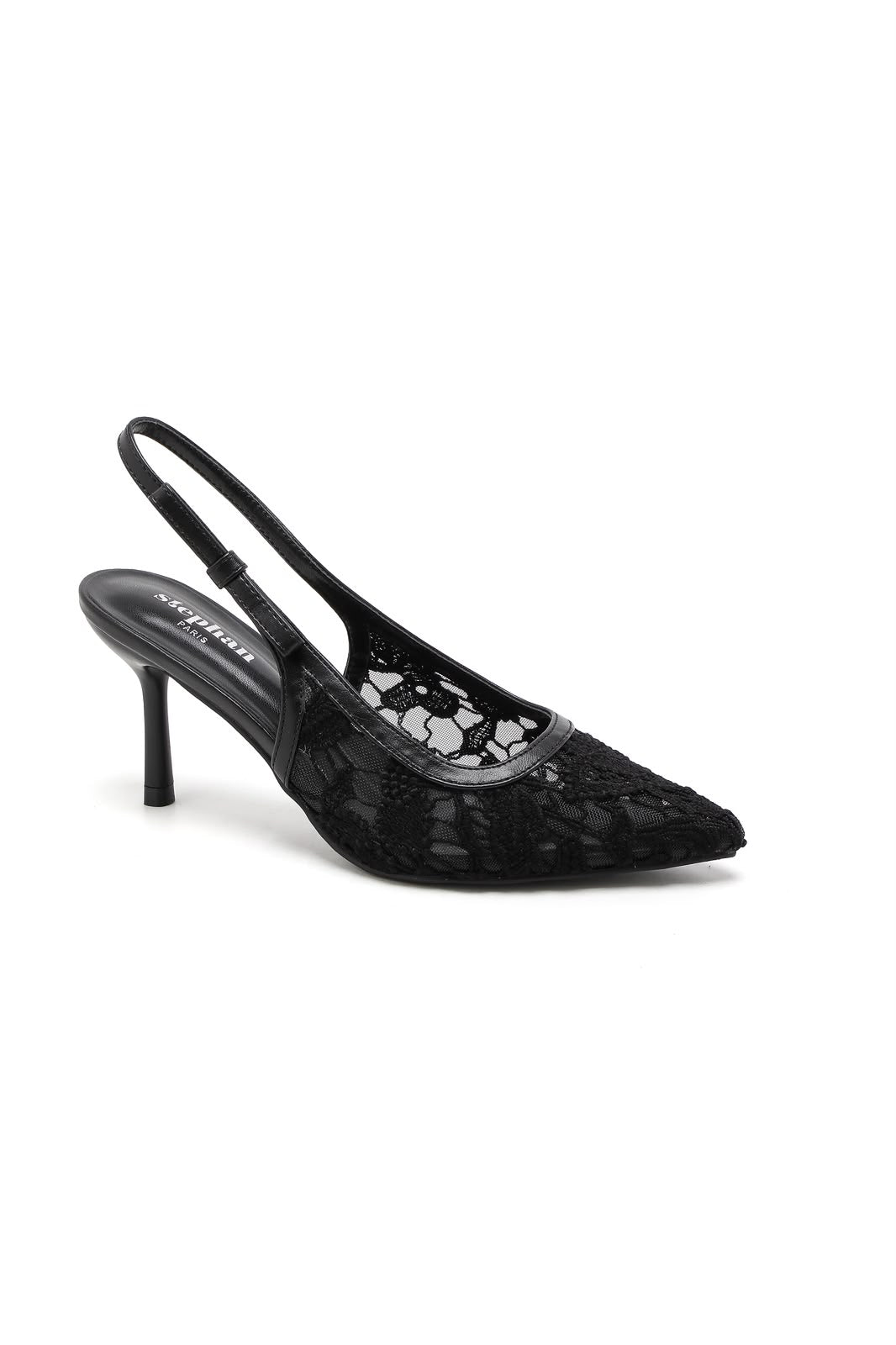 Slingback Dentelle - NOIR