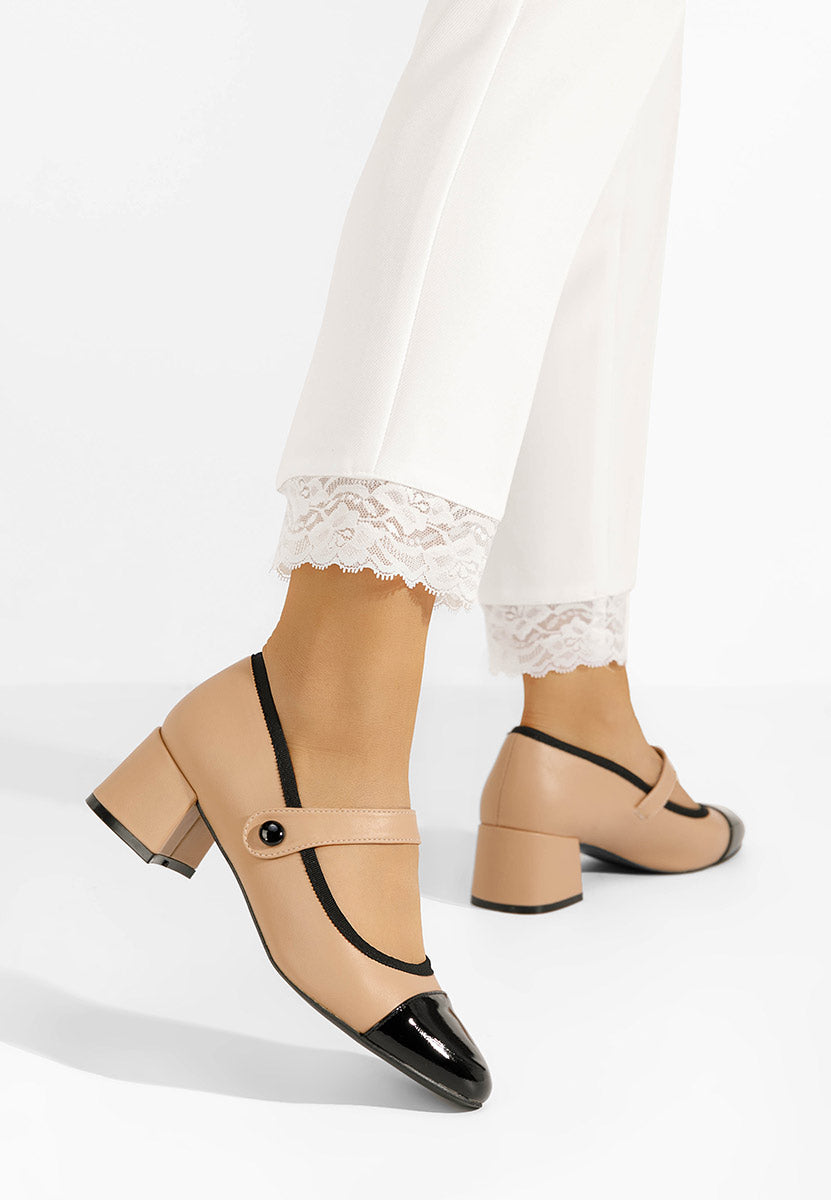 ESCARPINS MI TALON - BEIGE