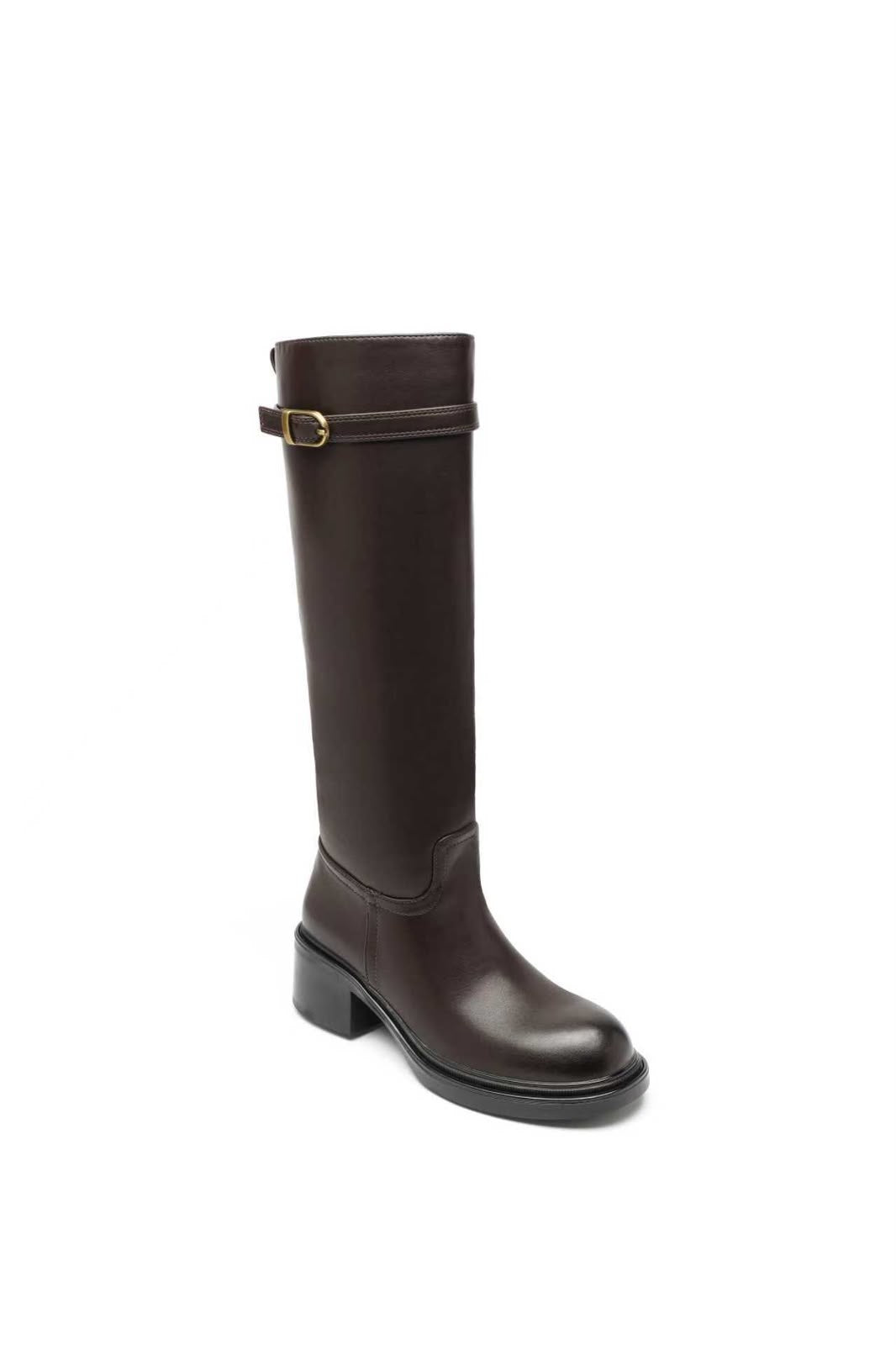 Botte Plateforme - MARRON