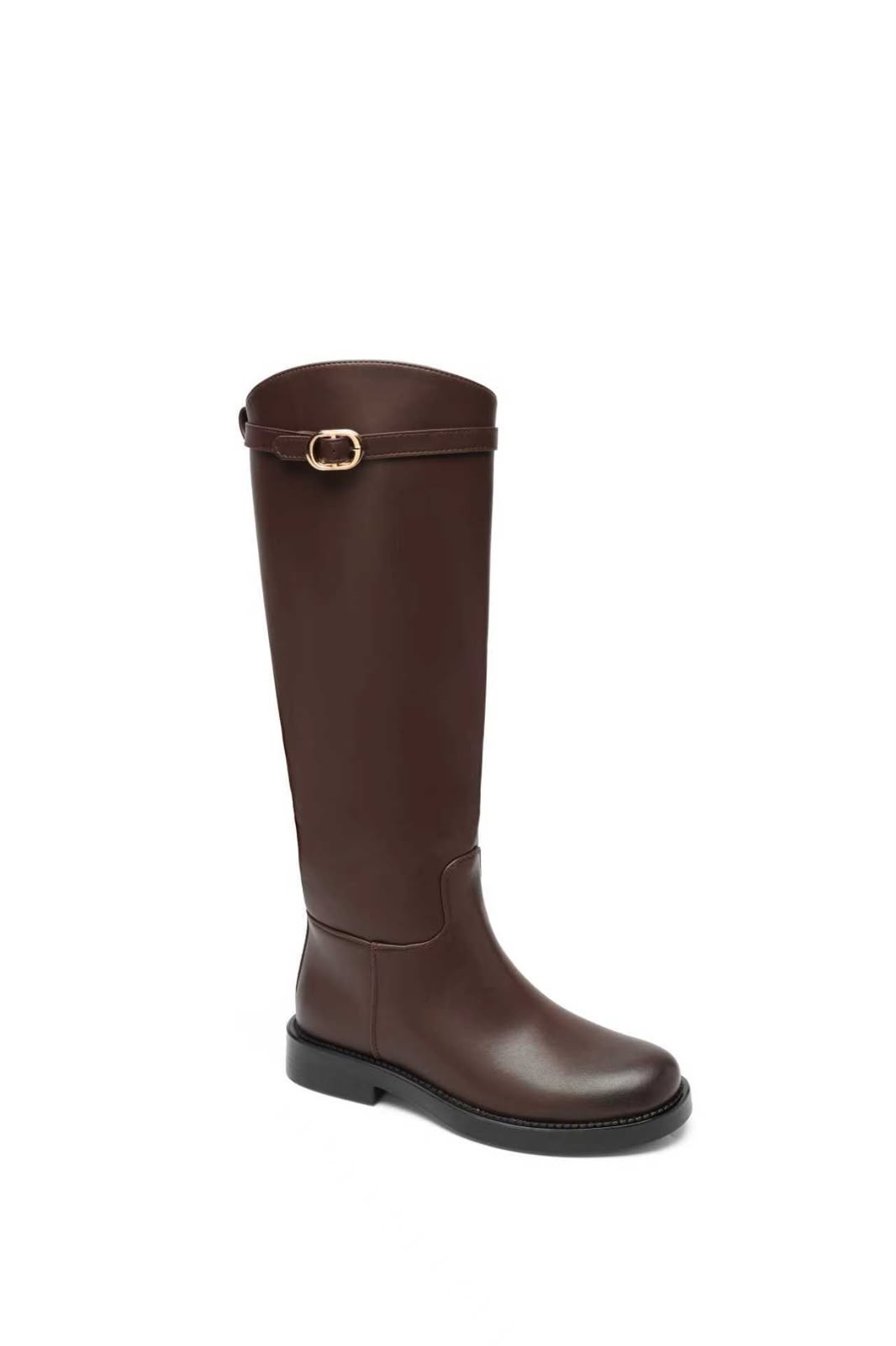 Botte Cuir Synthétique - MARRON