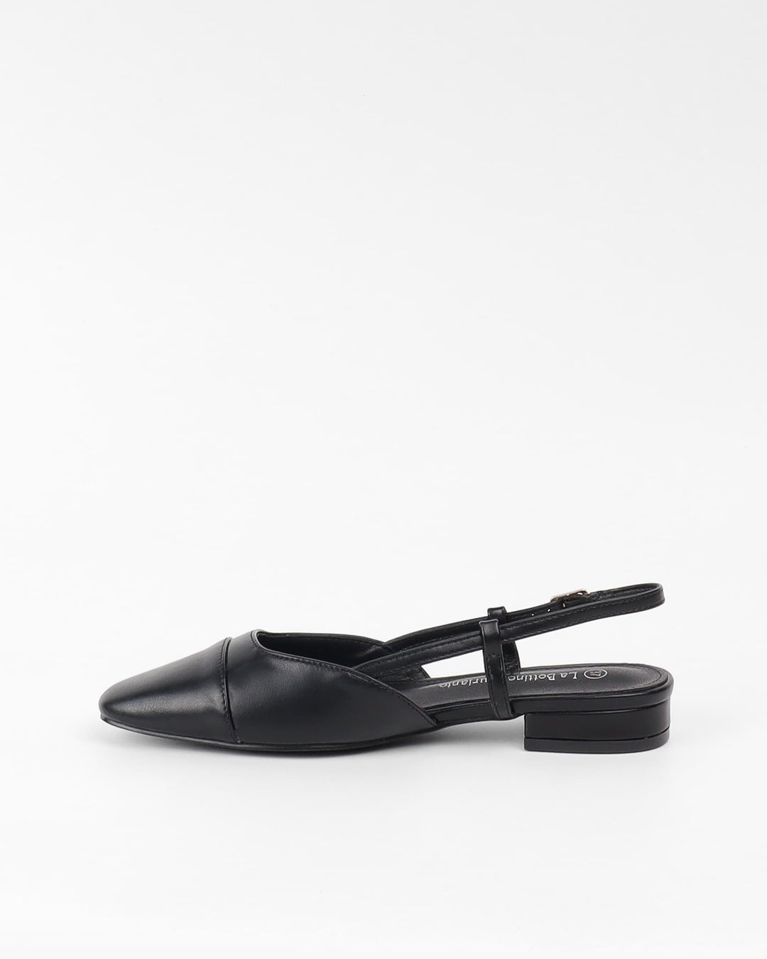 ESCARPINS À BRIDE PLAT - NOIR