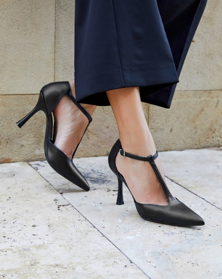 ESCARPINS A TALONS - NOIR