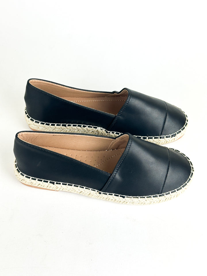 ESPADRILLES PLATS - NOIR