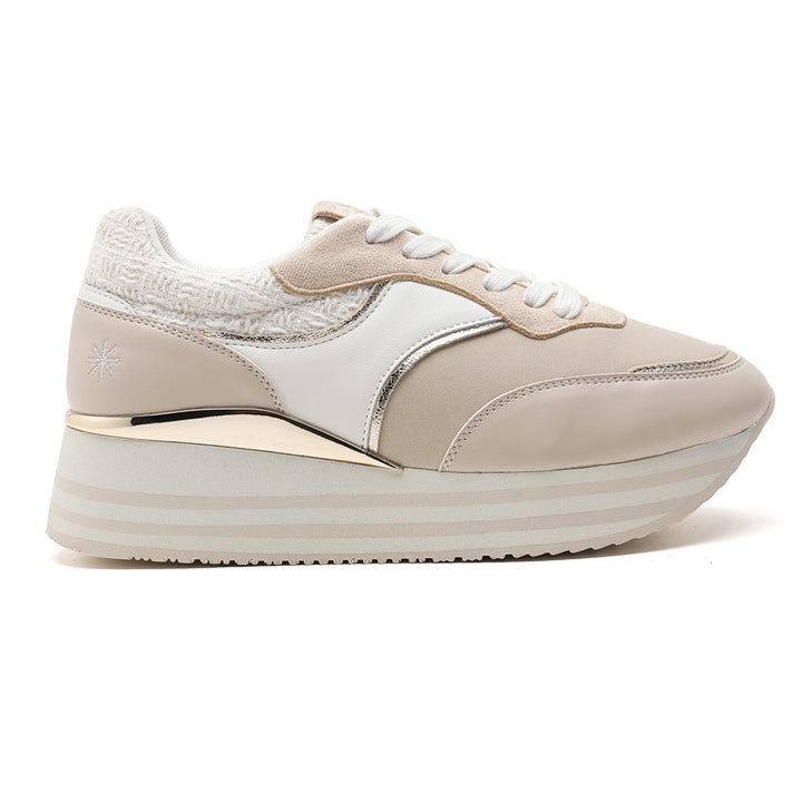 BASKETS COMPENSÉES - Beige