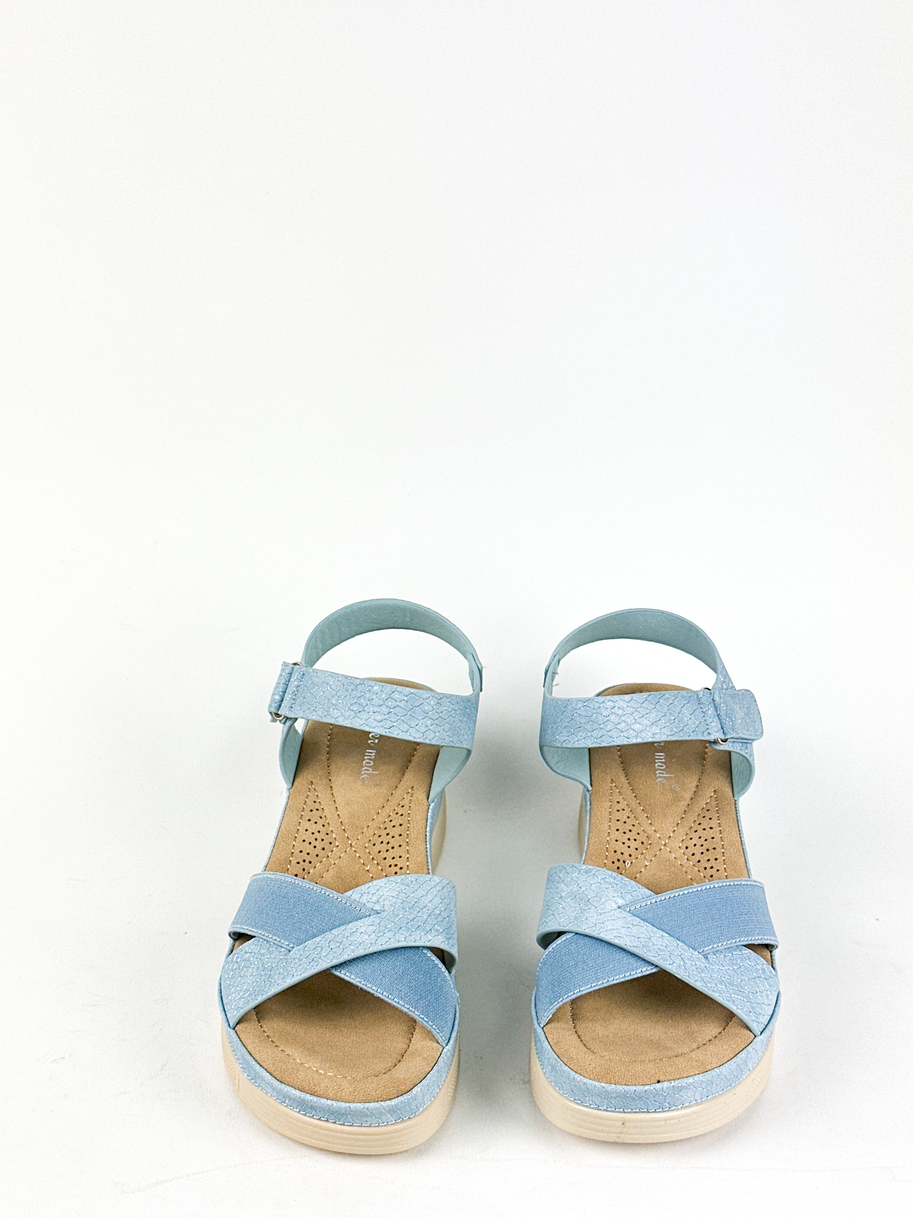 SANDALES CONFORT - BLEU