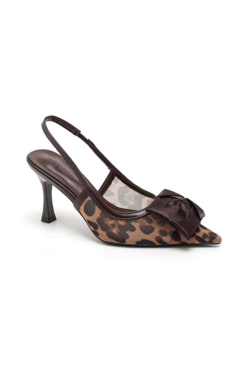 Slingback Nœud Classique - LEOPARD