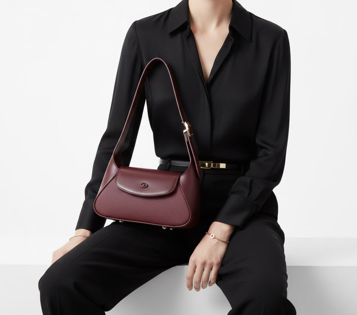 Sac porté épaule - Bordeaux