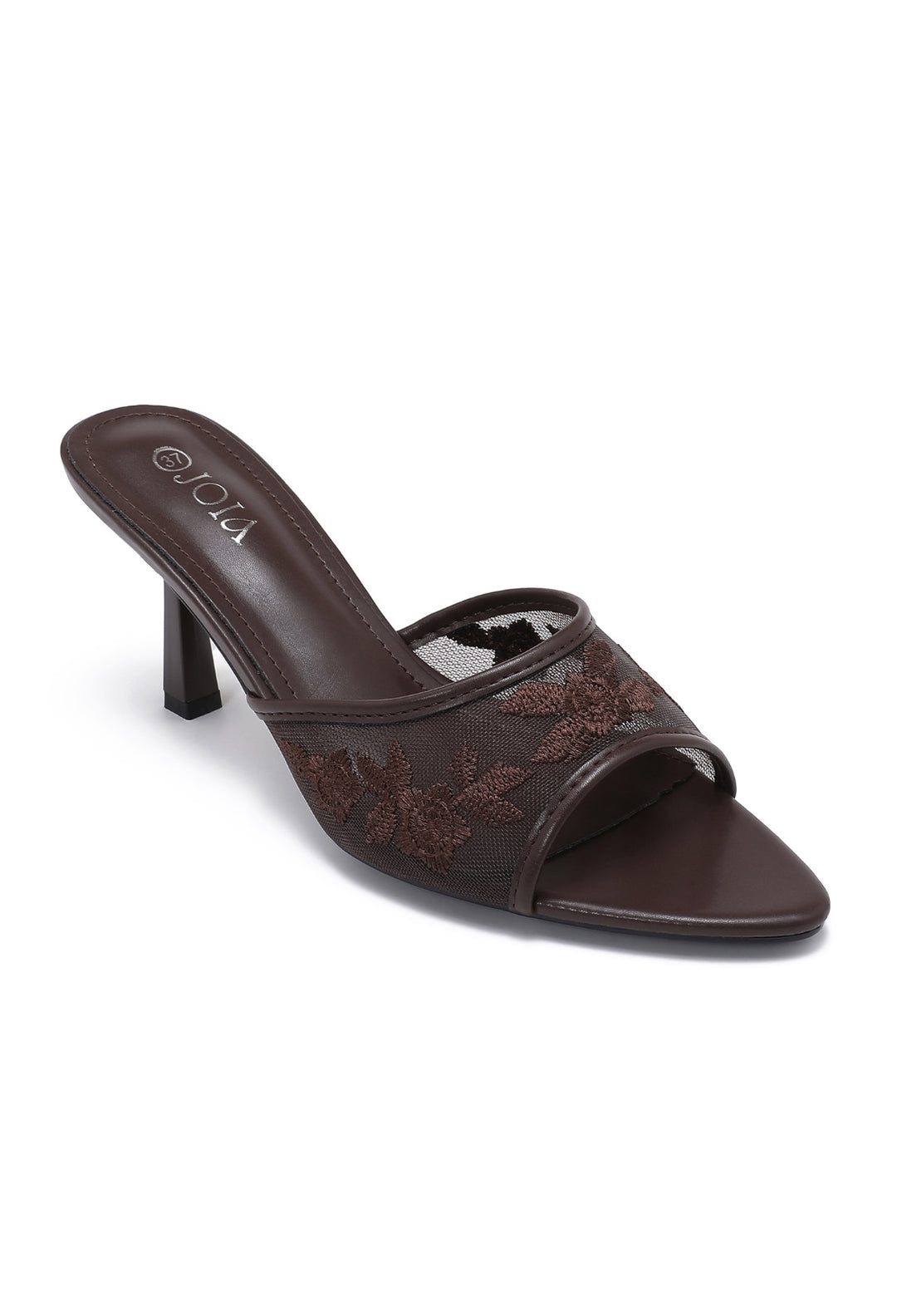 Mule Dentelle - MARRON