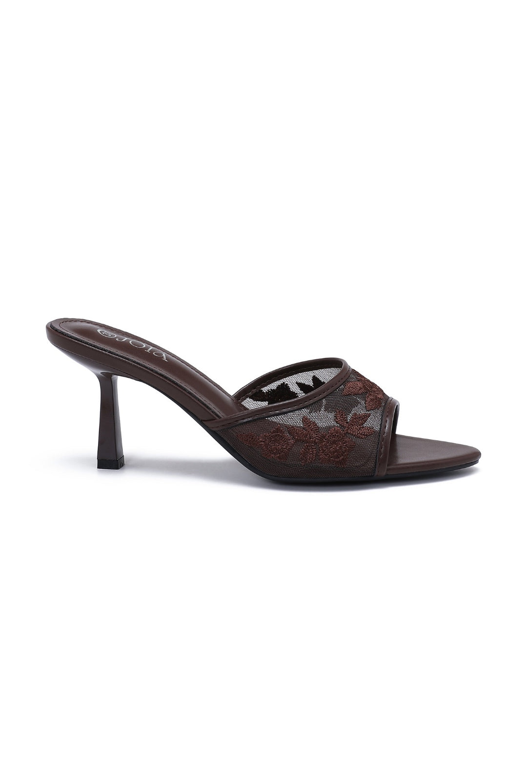 Mule Dentelle - MARRON