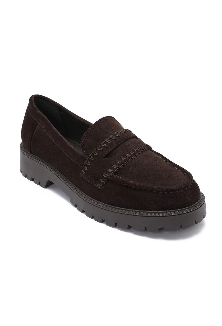 Mocassin Plateforme - BROWN