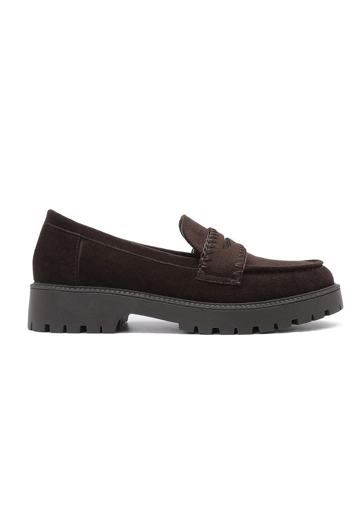 Mocassin Plateforme - BROWN