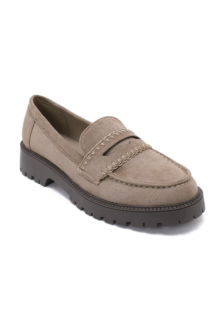 Mocassin Plateforme - BEIGE