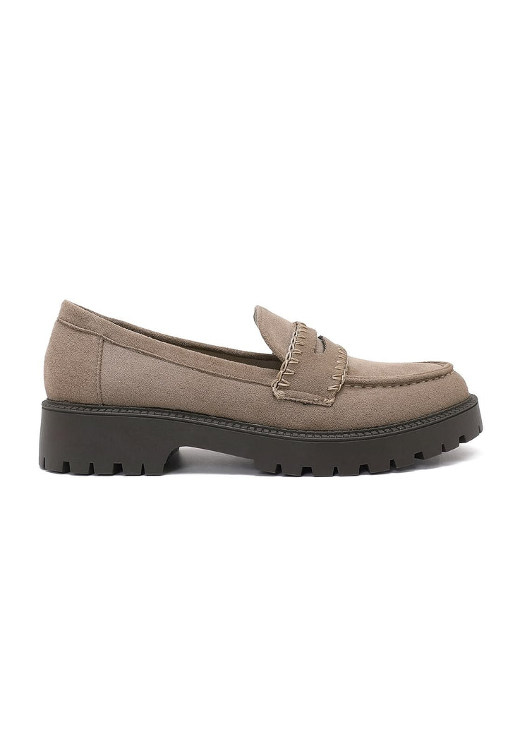 Mocassin Plateforme - BEIGE