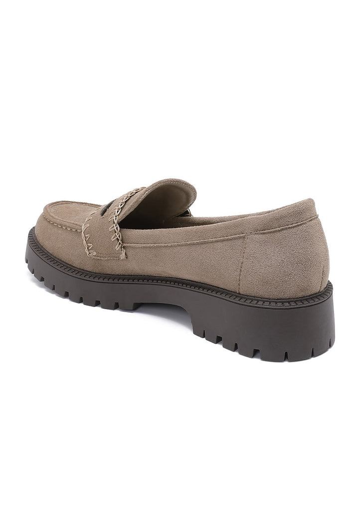Mocassin Plateforme - BEIGE
