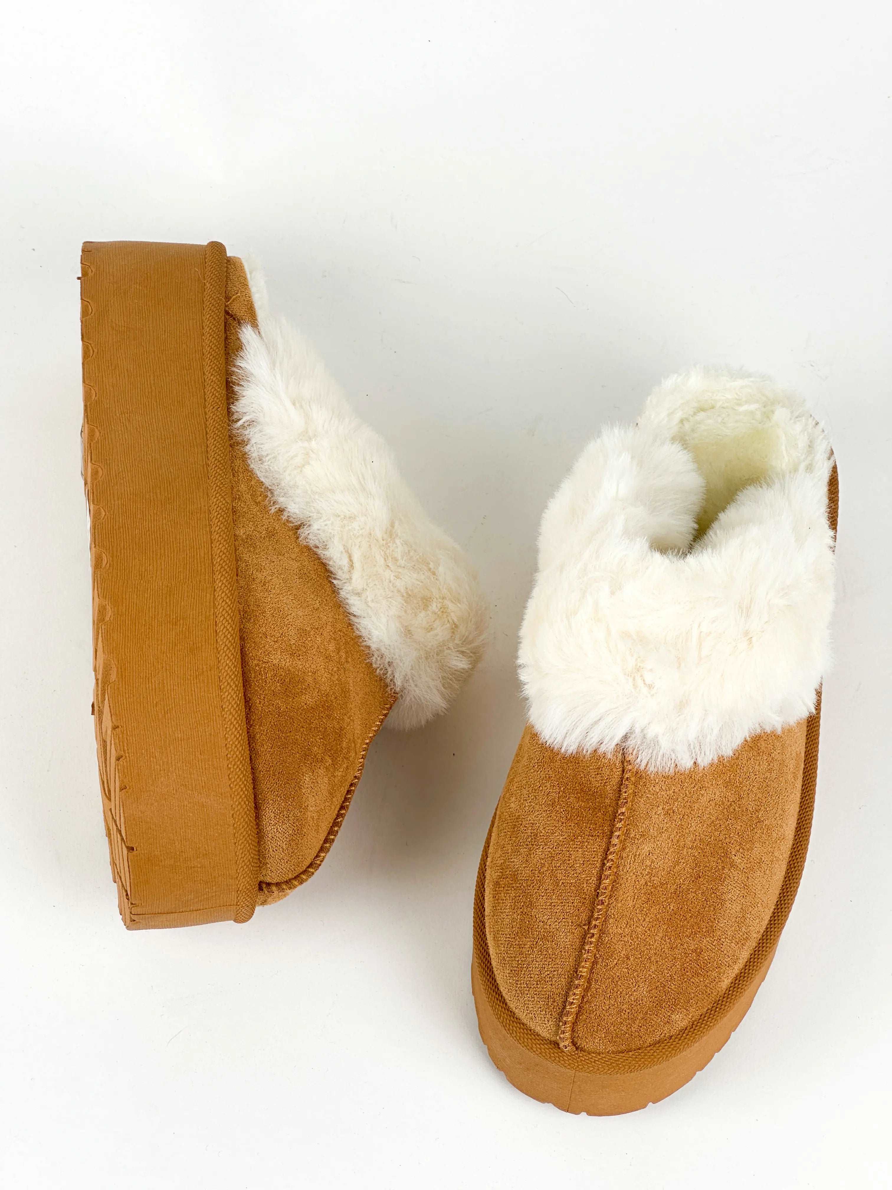 Chaussons sandales Femme Sherpa Camel