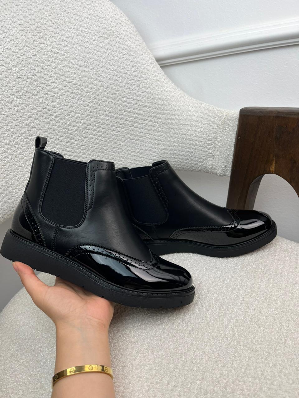 Bottines classiques noires, modèle 3 cm – Maison de Mode Maroc