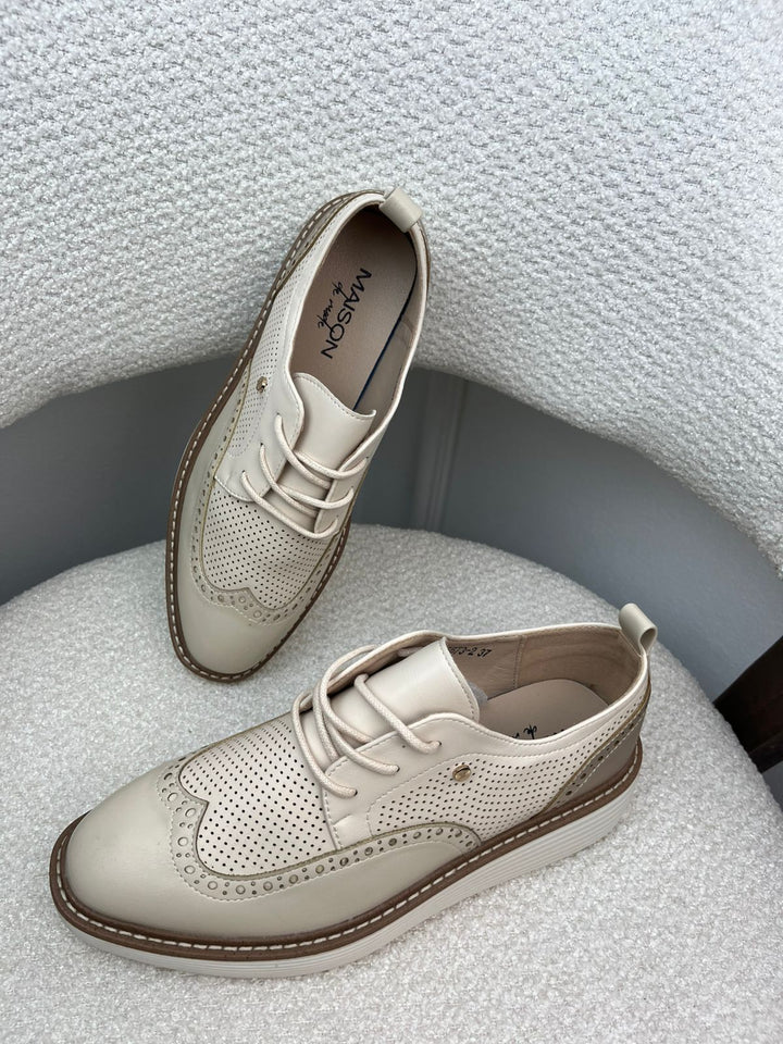DERBIES MDM SIGNATURE - BEIGE