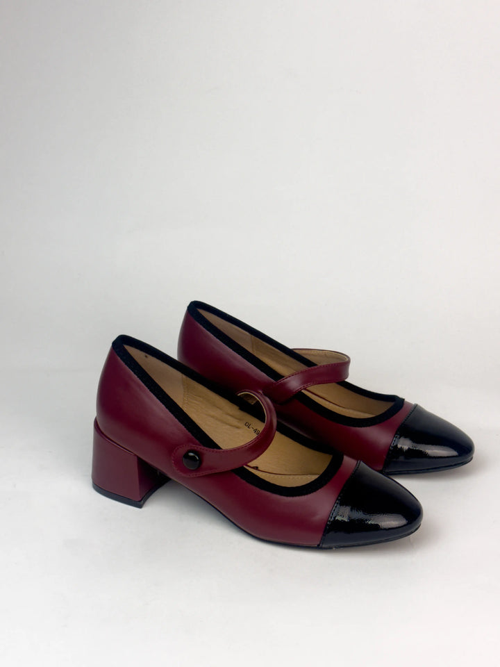 ESCARPINS MI TALON - BORDEAUX