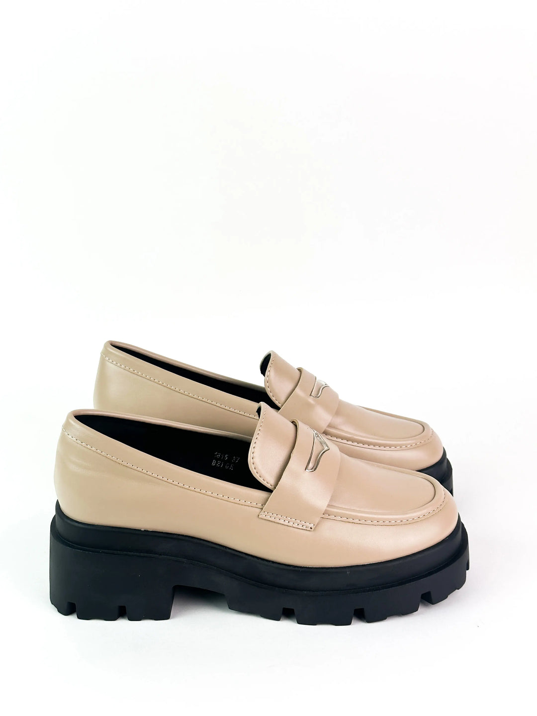MOCASSINS COMPENSÉES - BEIGE