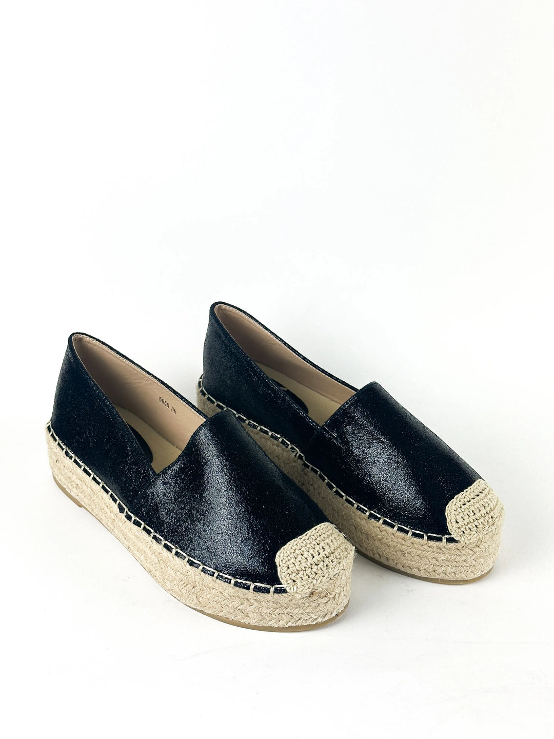 ESPADRILLES COMPENSÉES - NOIR